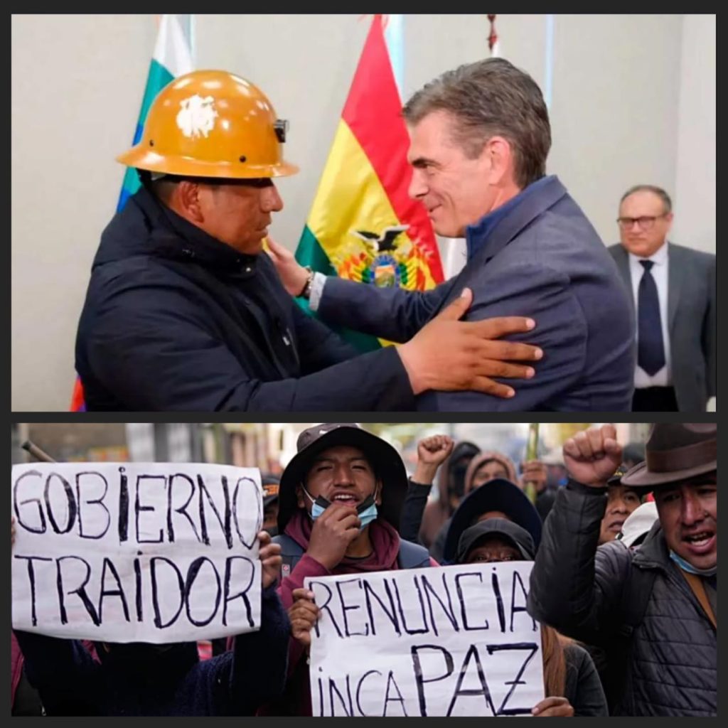 Direção da COB abandona a exigência de renúncia do presidente e inicia diálogo com Rodrigo Paz